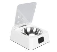 Riuulity Automatic Smart Cat Feeder Automatic Pet Feeder Infrared Sensor Cat with Digital Display Removable Stainless Steel Bowl for Cats and Dogs