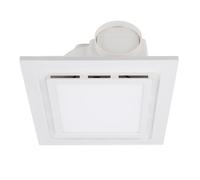 Riuulity Bathroom Exhaust Fan with Light, ABS Material 1 Sone 140 CFM Quiet Ceiling Mount Ventilation Fan, with Rustproof Design, for Bathroom Up to 100 Square Feet