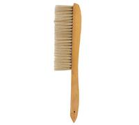 Riuulity Beekeeping Brush, Double Row Long Handle Wooden Beehive Sweeping Tool with Soft Brush Hair for Beekeeper to Bees Attached to Beehive