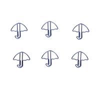 Riuulity Blue Paper Clips, 50-Pack Metal Electroplated Mini Paperclips | Strong Clamping Power for Documents, Colorfast Surface, Ideal for Scrapbooking, Card Making, and Office Organization