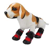 Riuulity Breathable Dog Shoes Without Outdoor Sliding for Large Dogs, 4 -piece Pets to Climb, Walk, Running, Training (90)