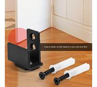Riuulity Carbon Steel Hardware 1PC Mounting Floor Guide on The Lower Steel Wall, Avoids Balancing, Suitable for The 1-3/8-inch Door, a Appearance, No Drill is Required for Office Use