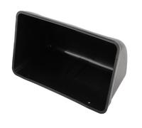 Riuulity Chicken Goat Hanging Fence Feeder Plastic Large Capacity for Livestock Time Labor Saving Duck Goose Sheep Poultry Black