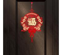 Riuulity Chinese New Year Door Decals 3D Hanging Decorations 66x30cm (#5)