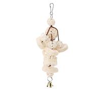 Riuulity Colorful Loofah Swing Toy Attractive Bird Entertainment Toy Standing for Monk, Mini-con, Conures 10.63 X 5.51 Inch