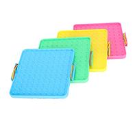 Riuulity Colorful Pegboard Teaching Aids Set for Children's Educational Play, 4Pcs Nail Board Rubber Band Toy Kit, Plastic Pegboard Learning Tool for Kids in School