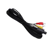 Riuulity Composite AV Cable AV Cable for Famicon Game Console Stable Audio-Visual Transmission Fits SNES, Famicom, N64, GameCube