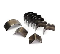 Riuulity Corner Edge Trimmer Set 10 Pieces High Carbon Steel Leather Punch Tool for Manual Moulding Press with 3mm to 25mm Fillet Radiuses for Leather Craft Cardboard Rubber Cutting