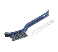 Riuulity Crevice Cleaning Brush, Hard Grout Scrubber with Small Shovel for Bathroom Kitchen Tile Sink Drain Oven Window Frame