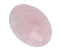 Riuulity Crystal Palm Stone 7.5cm Polished Oval Crystal Stone with Smooth Comfortable Grip for Meditation Yoga Concentration (Pink)
