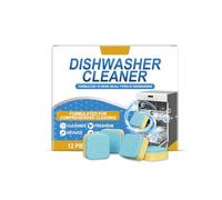 Riuulity Dishwasher Cleaner Tablets, 36 Count Deep Descaler Effervescent Tablets, Remove Grease Grime Limescale Food Odor, with Citric for Dishwasher Machine Spotless Dishes (12pcs Per Box *3)