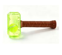 Riuulity Dog Chew Toy with Tennis Ball Inside, Teeth Cleaning Hammer (Green)