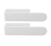 Riuulity Durable Acrylic Wall Mounted Towel Holder Versatile Hand Towel Ring for Kitchen or Bathroom (White)