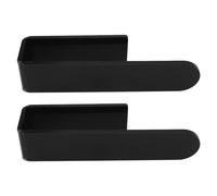 Riuulity Durable Acrylic Wall Mounted Towel Holder Versatile Hand Towel Ring for Kitchen or Bathroom (Black)