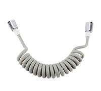 Riuulity Durable Hose with Anti Winding, Phone Wire Design for Shower Hand Wash Womens Spray Gun Flexible Tube (Gray)