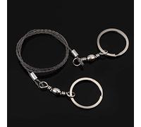 Riuulity Durable Stainless Steel Outdoor Survival Wire Saw, Lightweight Camping Tool for Hikers, 29.5" Length