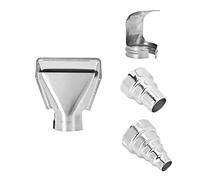 Riuulity Electric Heat Gun Nozzles Durable 4Pcs Kit Accessories for Shrink Wrap, Resistant to High Temperatures, Ideal for Various Art Projects