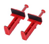 Riuulity Engineering of The Plastic Brick Coating Tool 2 Ppcs, Stable Brick Clamps for Easy Use, Length: 16.5 Cm, Weight: 108g (Red)