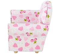 Riuulity Entmer with Heart Printing and Strawberry, Light Weight for the Doll Room, Living Room/cloth Bedroom Decoration