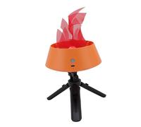 Riuulity Fake Campfire Lamp, LED Fire Lantern with Adjustable Height Stand, Bright Colors Portable Rechargeable Design for Festival Activities, Stages, Haunted Houses
