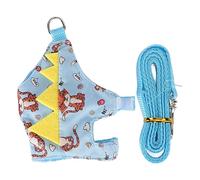 Riuulity Ferret Harness and Leash Set, Guinea Pig Harness Leash Small Animal Vest Adjustable Soft for Small Pets Ferrets Rats Guinea Pets (Little Tiger)