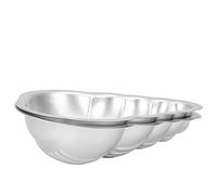 Riuulity Fizzy Crafting Silver Bath Bomb Molds Hygienic Aluminium Alloy DIY Cake Mould Tools 2Pcs Set 11 for Bath Bomb Enthusiasts (Type 2)