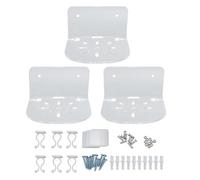 Riuulity Floating Shelves with Transparent Acrylic Wall Mount Bracket, Ideal for Security Cameras, Speakers, Baby Monitoring Device, Organizing and Decorating Your Space