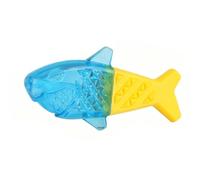 Riuulity Freezable Dog Teething Toy, 3 Pack Cooling Chew Toys for Puppies | Hollow Core for Water Freeze, Soothes Teething Gums, Soft Firm Sides, Safe Thermoplastic Rubber