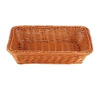 Riuulity Fruit Bread Storage Basket Work Retro Elegant Design Long Life Living Room Comination Comin Comin Come 40x30x8cm (Coffee Trumpet)