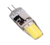 Riuulity G4 LED Bulb, 5W 600LM COB Lamp Beads No Flicker 360 Degree Light, with Silicone Material for Chandelier Ceiling Lamp Wall Table (Cool White)