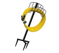 Riuulity Garden Hose Holder Vertical Hose Storage Rack Metal Organizer with Sturdy Detachable Design for Hanging Garden Hoses Sprinklers Tools