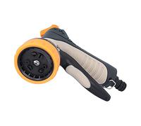 Riuulity Garden Hose Nozzle, 9 Pattern High Pressure Sprayer | Ergonomic Front Control, Stainless Steel Labor-saving Clip, Adjustable Regulating Valve, ABS Body for Car Washing