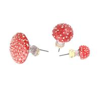Riuulity Glow in The Dark Mushroom Decor, Mini Mushroom Figurines for Fairy Garden, with 3 Different Sizes, for Outdoor Garden Bonsai Planter Micro Landscape
