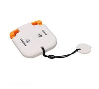 Riuulity Golf Score Against the 2 -Digitos Putts 2 -Digitos Click for Players, Portable Plastic Golf Line Switch for the Game (White and Orange)