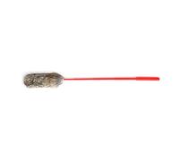 Riuulity Hand Crafted Plush Cat Teaser Wand Bite Resistant Soft Faux Rabbit Fur Cat Toy with Flexible Lightweight PC Rod for Training Play (Gray)