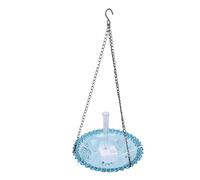 Riuulity Hanging Bird Bath Fountain, USB Powered Cascading Acrylic