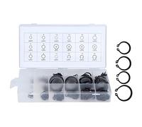 Riuulity Hardened Metal 300Pcs Snap Ring Kit for Various Usages, 2-32mm External Retaining Ring Assortment Set for Repair Workers