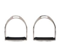Riuulity High Strength Horse Riding Stirrups Non Slip Rubber Pads Impact Proof Sturdy Equestrian Supplies with Secure Foot Hold for Equestrian Activities