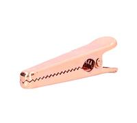 Riuulity Household Essentials 7.9cm Sealing Internal Tooth Design for Coffee Tea Food Bags Documents Office Paper Photos with Comfortable Ergonomic Handle (Alligator Rose Gold)