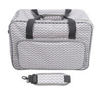 Riuulity Large Capacity Sewing Machine Carrying Case, Portable Sewing Machine Carrying Bag with Removable Shoulder Strap, Durable Canvas Material, Multifunctional Pocket for Needles