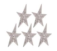 Riuulity Leather Rivets and Studs Set Leather Fastener Kit Staple Kit 5 Sets Zinc Alloy Rustproof Five Pointed Star Rivets with 4.5mm Crossed Screws for Belts Handbags Shoes