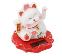 Riuulity Lovely Chinese Solar Powered Waving Fortune Cat for Windowsill and Restaurant Decoration (2312A)