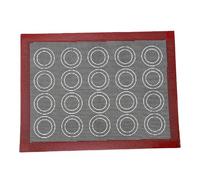 Riuulity Macaron Silicone Baking Mat, Nonstick Double Sided Perforated Baking Sheet for Pastry Cookies Macarons Cakes (11.8x15.7in)