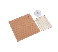 Riuulity Macrame Project Board Macrame Braiding Board Weaving 11.8x11.8inch Reusable Grids Double Sided with 30 T Pins 5 Auxiliary Rulers for Hand Weaving Hair Brai