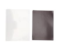 Riuulity Magnetic Sheet for Die Storage Rubber Magnetic Sheets Transparent Visual Design for Stamps Molds Scrapbook with Compact Thin Size for Easy Organization (20Pcs Plates 20Pcs Bag)