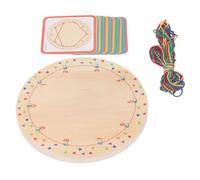 Riuulity Math Geoboard Improves Hand-Eye Coordination, Durable Graphic Block Geoboard for Early Education