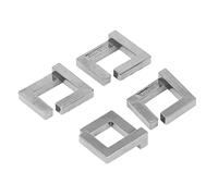 Riuulity Metal Brain Teaser Puzzle Durable 3D Unlock Interlocking Game for Patience Building Portable Alloy Toy for All Ages