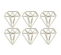 Riuulity Metallic Paper Clips, Anti Rust Electroplating Finish Non Skid Cute Envelope Shapes with Storage Box for File Organization (#2)