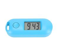 Riuulity Mini Digital Pocket Watch Oval Glow Keychain Watch Silent LED Lightweight Portable with Easy to Read Display for Night Time Use