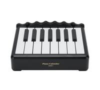 Riuulity Miniature Reproducible Piano Desk Calendar 2025 Innovative Musical Calendar for Home Office, Plastic, approx. 12x9x3.5 Cm, Ideal for Music Enthusiasts (Black)